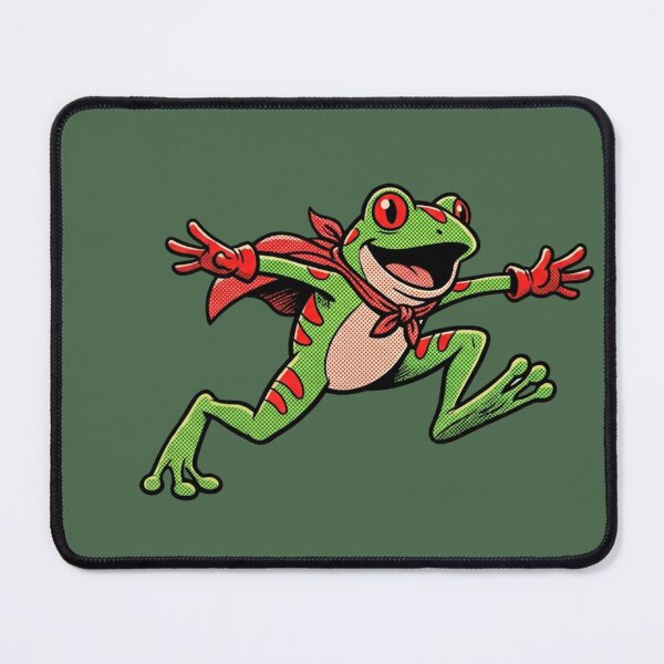 Item preview, Super Frog - Retro Comic Tree Frog Hero designed and sold by OPTTAS.
