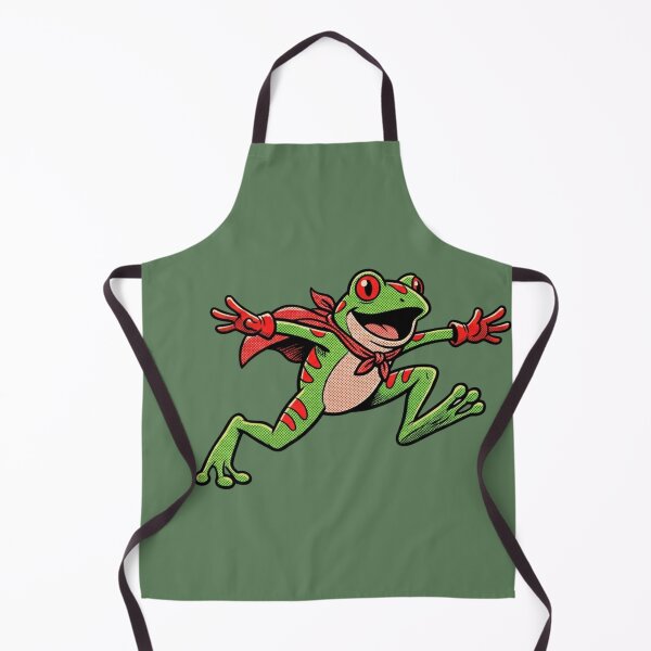 Item preview, Super Frog - Retro Comic Tree Frog Hero designed and sold by OPTTAS.