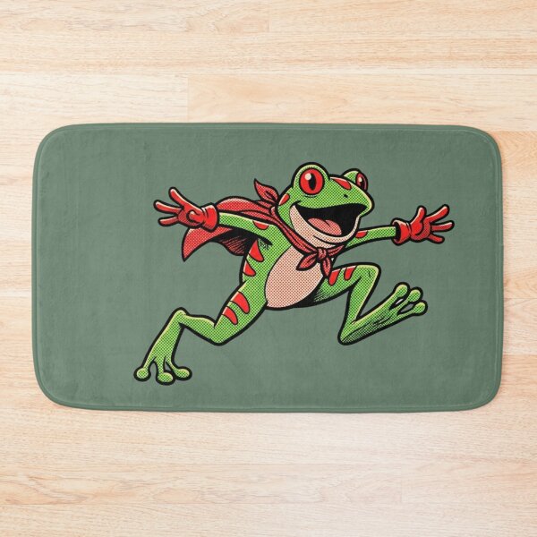 Item preview, Super Frog - Retro Comic Tree Frog Hero designed and sold by OPTTAS.