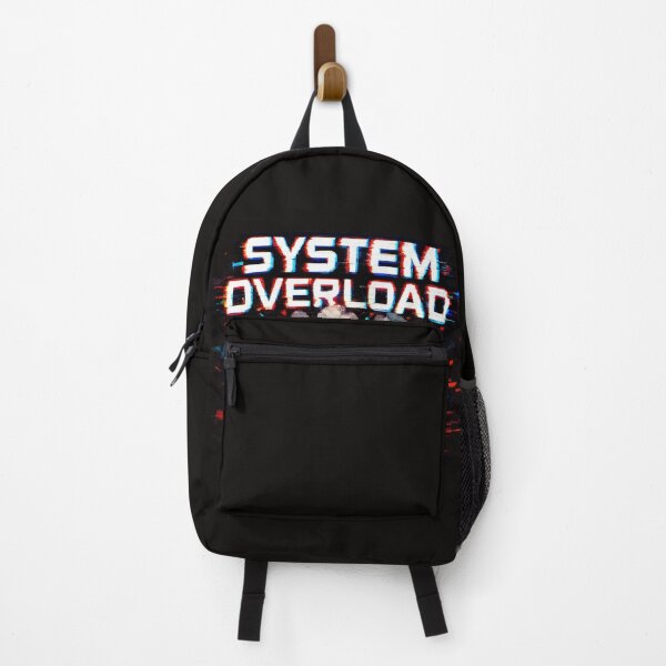 Item preview, System Overload – Glitch Warning Techwear | Digital Error Graphic designed and sold by Lunaraluxy.