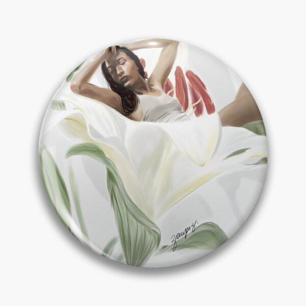 Item preview, Woman taking a nap on a lily bed designed and sold by zaupis.
