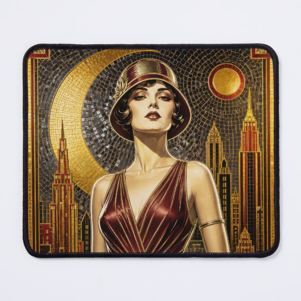 Item preview, Art Deco Elegance Under Moonlight designed and sold by Andy Gambino Art.