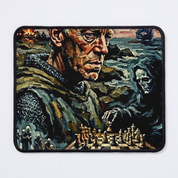 Item preview, The Seventh Seal Retro Arthouse Historical Tribute Art Movie Poster designed and sold by Art's Diner.