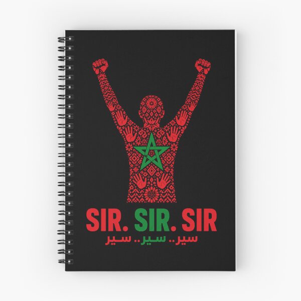 Item preview, Sir Saying Moroccan Soccer Fan Pride Moroccan Flag Supporter T-Shirt | Morocco Football Graphic Gift designed and sold by Trendably.