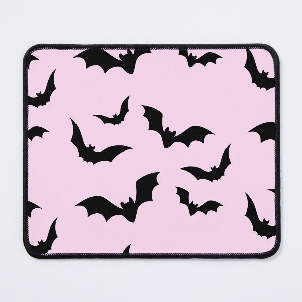 Item preview, cute pink bat pattern ~ gothic halloween bats ~ kawaii spooky designed and sold by Mypixieart.