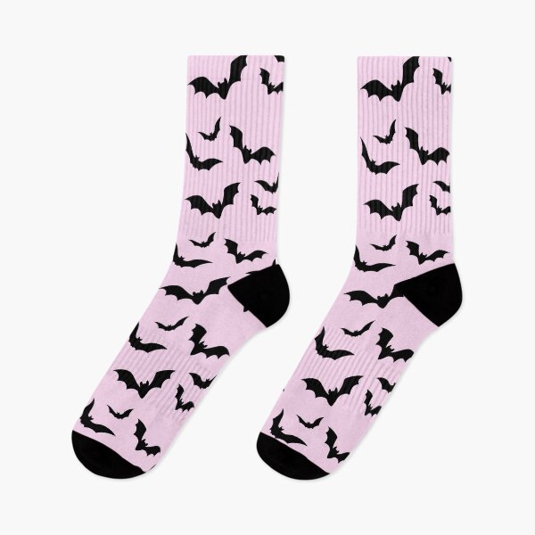 Item preview, cute pink bat pattern ~ gothic halloween bats ~ kawaii spooky designed and sold by Mypixieart.