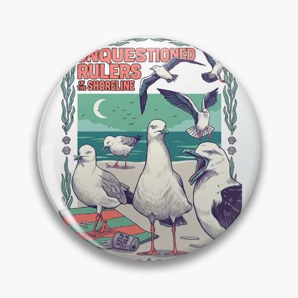 Item preview, Unquestioned Rulers Shoreline Funny Seagull Flock designed and sold by TeeARTHY.