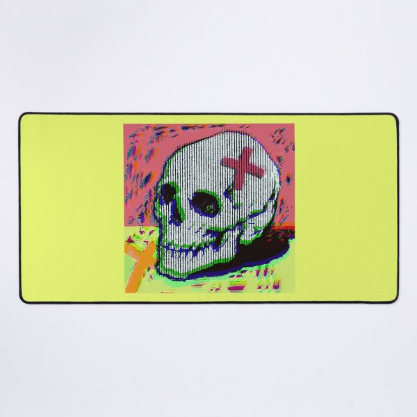 Item preview, Glitch Skull with Tape Crosses Pop Art designed and sold by MikZviagin.