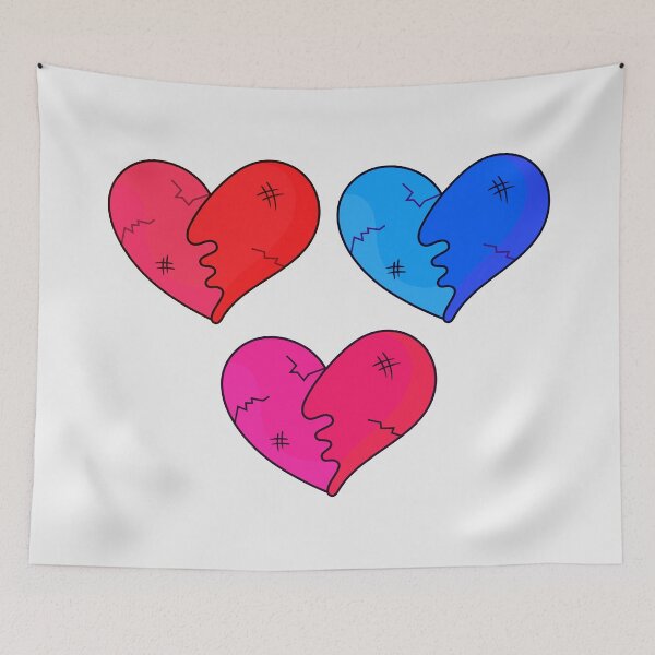 Item preview, Pack 3 broken hearts  designed and sold by DibujandoPorfa.
