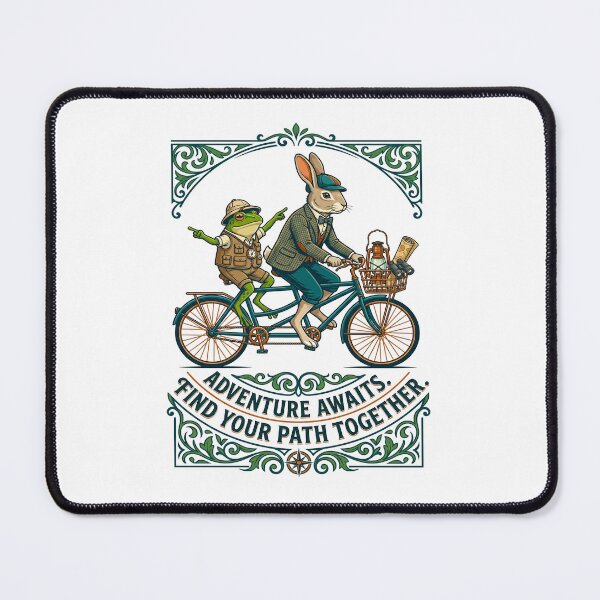 Item preview, Awaits Frog Rabbit Tandem Bicycle designed and sold by TeeARTHY.