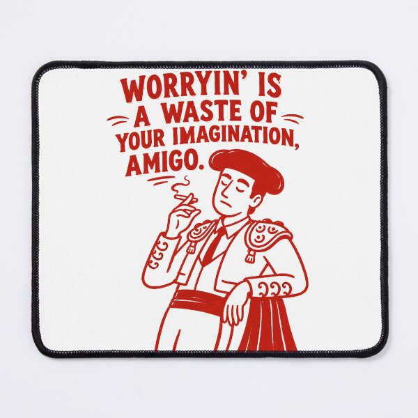 Item preview, Worryin’ Amigo Cowboy Illustration designed and sold by -DEEWOLF-.