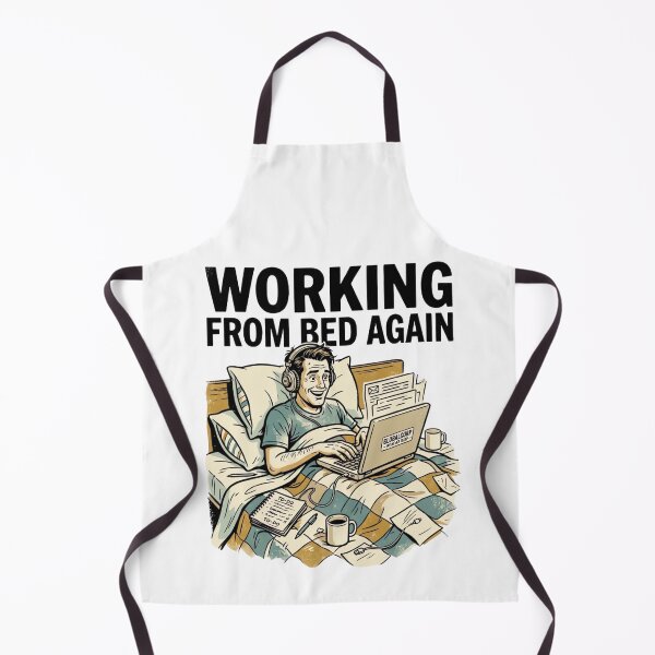 Item preview, Working From Bed Again – Funny Vintage Freelancer Remote Work Design designed and sold by urbinet.