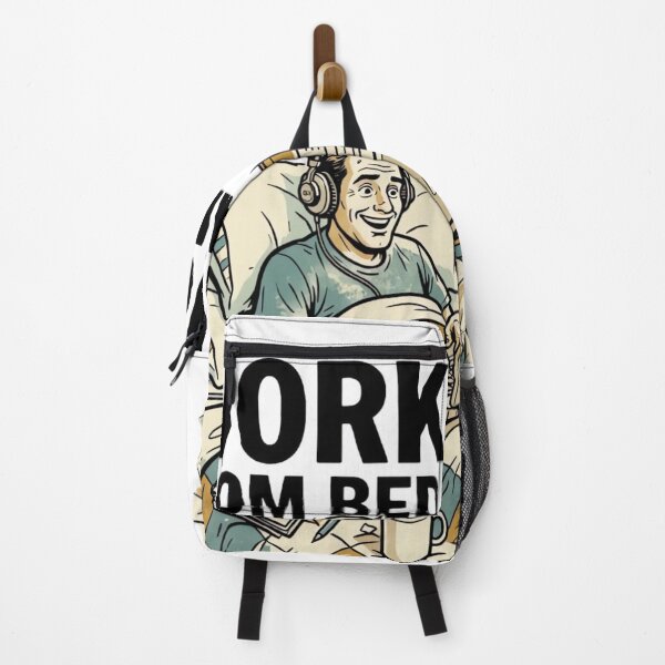 Item preview, Working From Bed Again – Funny Vintage Freelancer Remote Work Design designed and sold by urbinet.