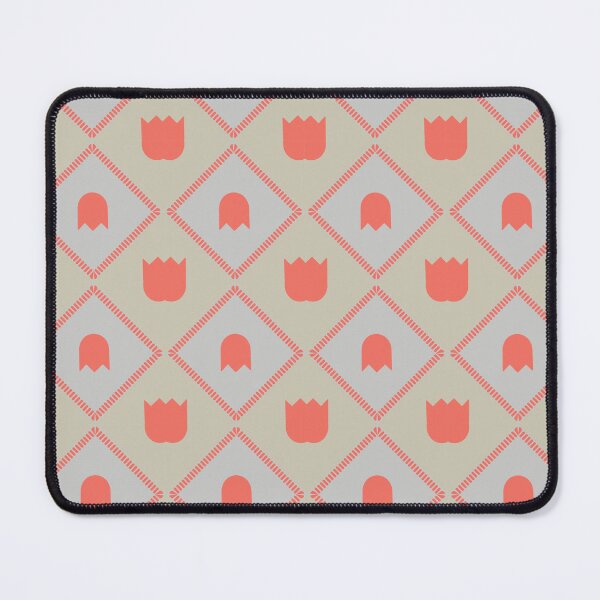 Item preview, Minimalist Coral Geometric Tile Pattern designed and sold by The Design KAD.