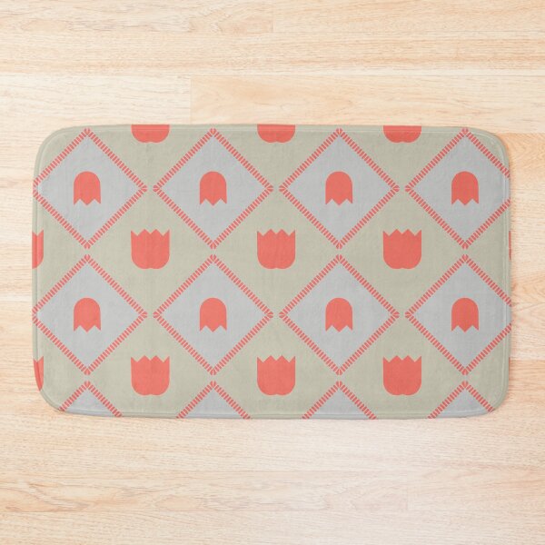 Item preview, Minimalist Coral Geometric Tile Pattern designed and sold by The Design KAD.