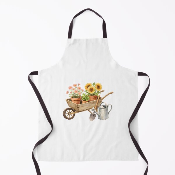 Item preview, Vintage Garden Cart Botanical Watercolor Illustration designed and sold by Spirit of Siam.