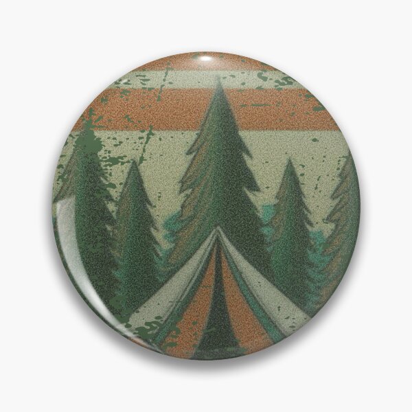 Item preview, Aged Worn Camping Wilderness Hiking Nature Outdoors Tent life r designed and sold by BlueLineLAX.