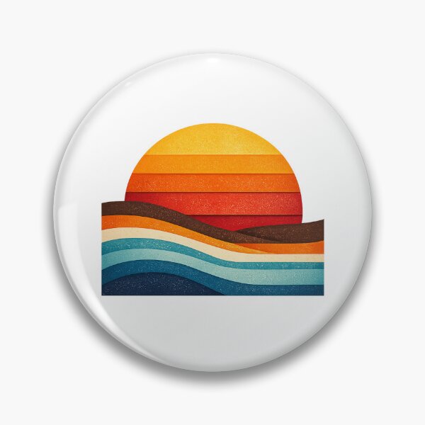 Item preview, 70s Retro Striped Sunset designed and sold by Le Grand Requin.
