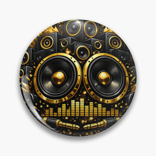 Item preview, Assenforge Black & Gold Speaker Explosion | Premium DJ Audio T-Shirt Design | Transparent PNG designed and sold by Lifehackerplus1.
