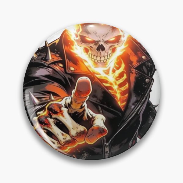 Item preview, Supernatural Avenger on Fire - Flaming Skull, Chain and Demons (Dark Comic Book Style) designed and sold by RAYBIL.