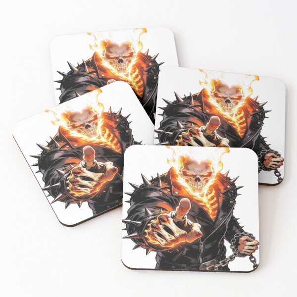Item preview, Supernatural Avenger on Fire - Flaming Skull, Chain and Demons (Dark Comic Book Style) designed and sold by RAYBIL.