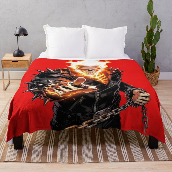 Item preview, Supernatural Avenger on Fire - Flaming Skull, Chain and Demons (Dark Comic Book Style) designed and sold by RAYBIL.