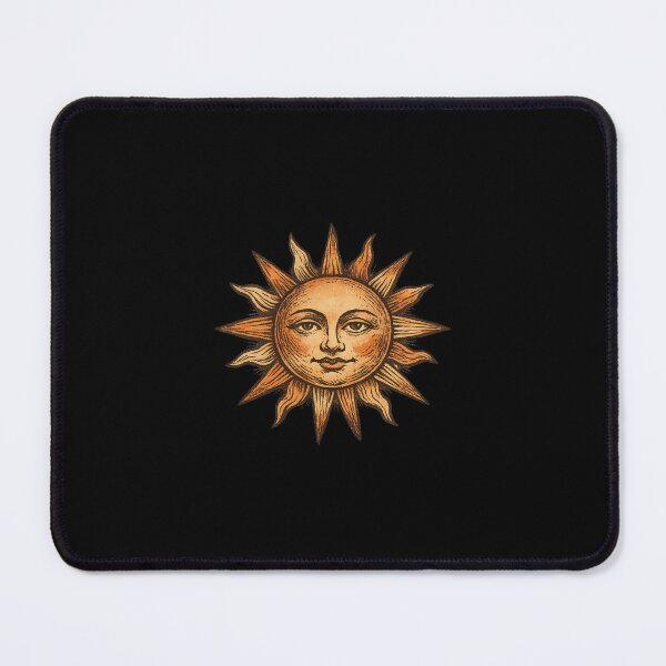 Item preview, Vintage Hand-Drawn Retro Sun designed and sold by Le Grand Requin.