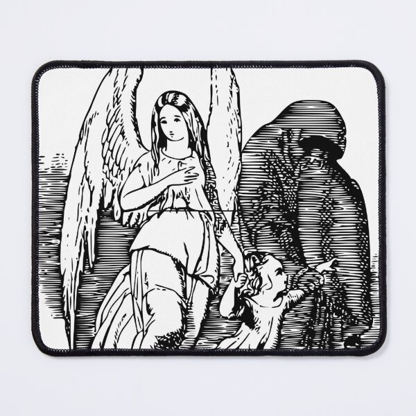 Item preview, Das Ewige Duell Der Seele Medieval Woodcut Art designed and sold by AhmadAnnaPrints.