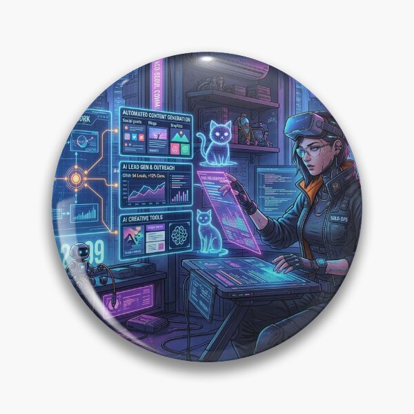 Item preview, The AI-Amplified Solopreneur designed and sold by synthesisnft.