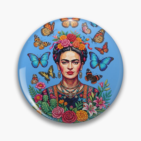 Item preview, Frida Kahlo Butterfly Floral designed and sold by TeeARTHY.