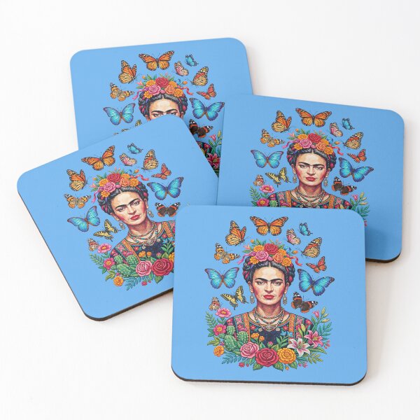 Item preview, Frida Kahlo Butterfly Floral designed and sold by TeeARTHY.