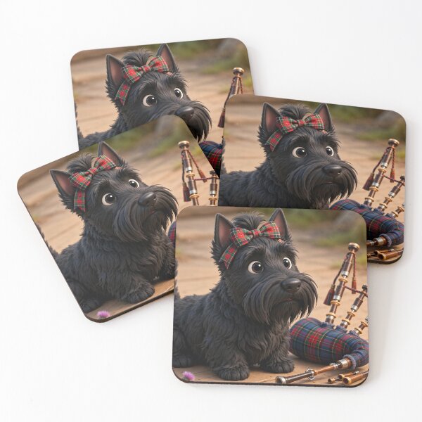 Aperçu de l'œuvre Joueur de cornemuse Scottish Terrier créée et vendue par SmARTNiki.
