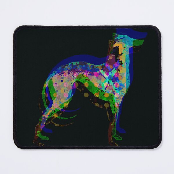 Item preview, Vibrant Neon Glitch Sighthound Dog | Chromatic Beasts Series designed and sold by MikZviagin.