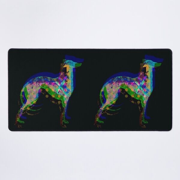Item preview, Vibrant Neon Glitch Sighthound Dog | Chromatic Beasts Series designed and sold by MikZviagin.