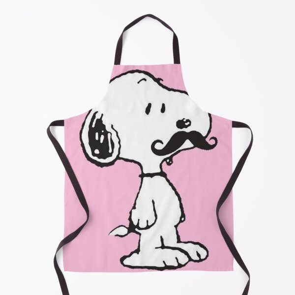 Item preview, Mustache Snoopy pink print sticker designed and sold by lineofEvermore.