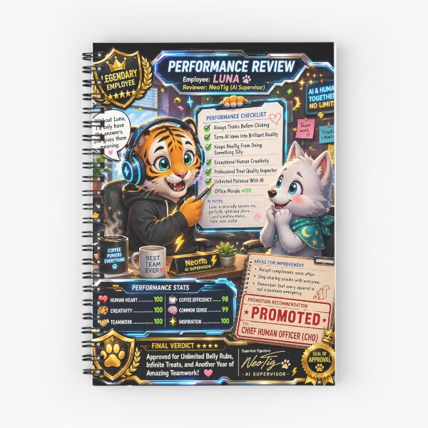 Item preview, Performance Review: Promoted to Chief Human Officer | Funny Office AI & Human TCG Die-Cut Sticker designed and sold by NeoTigLuna.