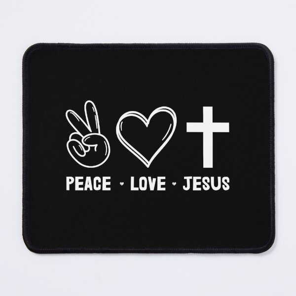Item preview, Peace + Love + Jesus Christian | Proud Catholic designed and sold by JFFStore.