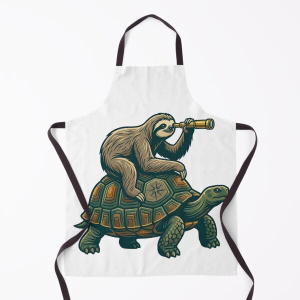 Item preview, Sloth Riding Tortoise Funny Slow Animal Meme designed and sold by TeeARTHY.