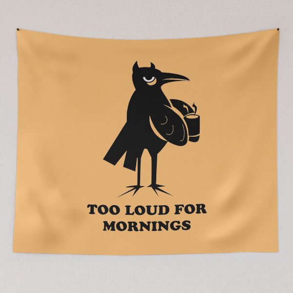 Item preview, Gothic rock - a crow drinking coffee designed and sold by beboplab.