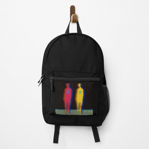 Item preview, Neon Glitch Walking Human Figures | Abstract Cyan Digital Duo designed and sold by MikZviagin.