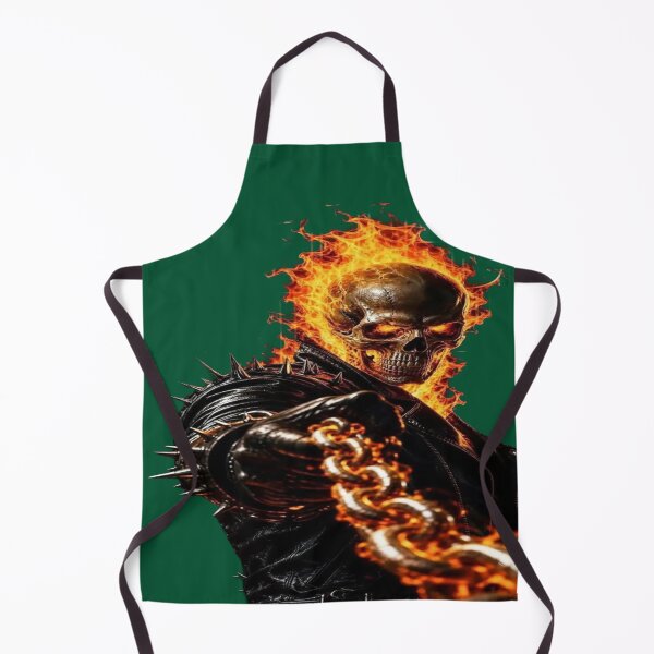 Item preview, Ghost Rider - Flaming Skull and Infernal Chain (Cinematic Poster Style) designed and sold by RAYBIL.