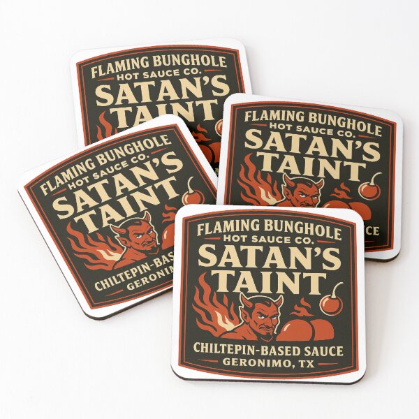 Artikelvorschau, Die Flaming Bunghole Hot Sauce Co. Satans Verderben entworfen und verkauft von Mental Schitz.