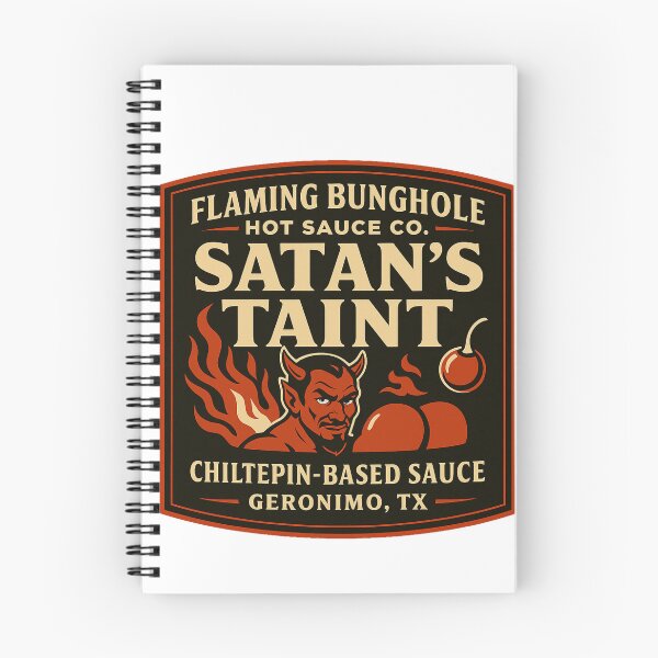 Item preview, The Flaming Bunghole Hot Sauce Co. Satan's Taint designed and sold by Mental Schitz.