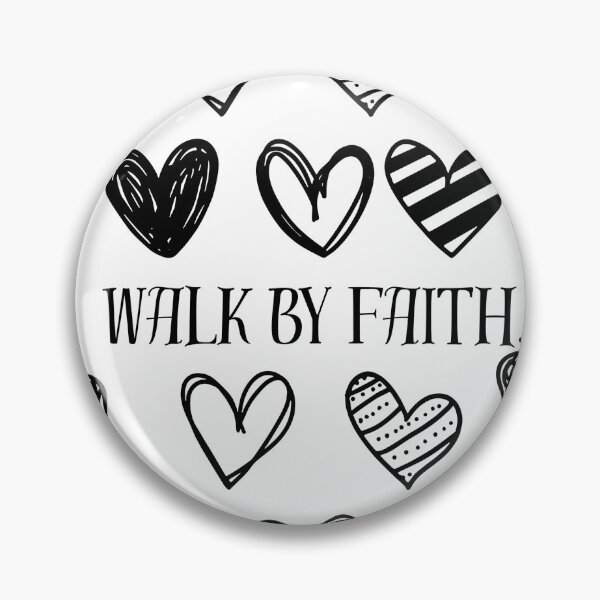 Item preview, Walk by Faith - Cute Christian Hearts Aesthetic designed and sold by PCollective26.