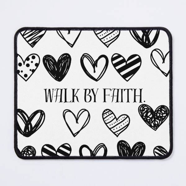 Item preview, Walk by Faith - Cute Christian Hearts Aesthetic designed and sold by PCollective26.