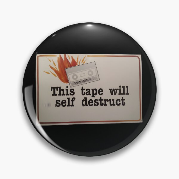 Item preview, This Tape Will Self Destruct Retro Cassette designed and sold by dragonmotor7.