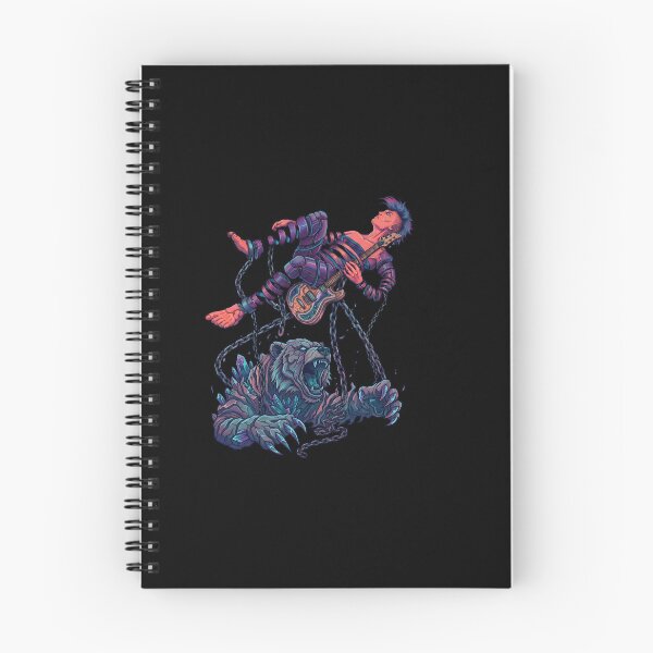 Item preview, Cyberpunk Guitarist Chained Crystal Bear Heavy Metal designed and sold by TeeARTHY.