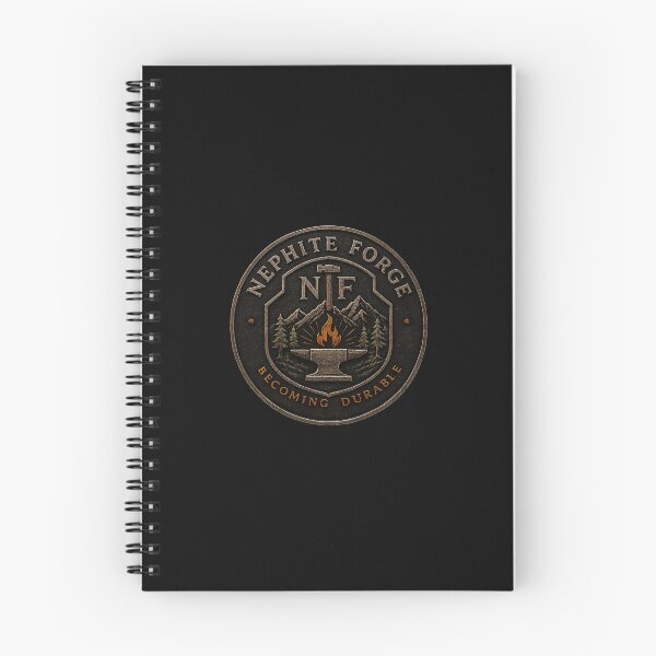 Item preview, Nephite Forge Brotherhood Emblem | Becoming Durable Outdoor Badge designed and sold by RogueDuffy.