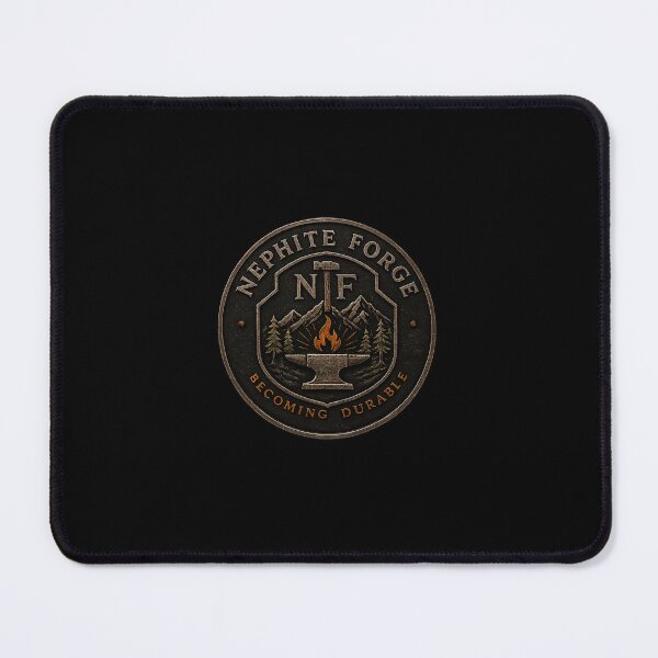 Item preview, Nephite Forge Brotherhood Emblem | Becoming Durable Outdoor Badge designed and sold by RogueDuffy.