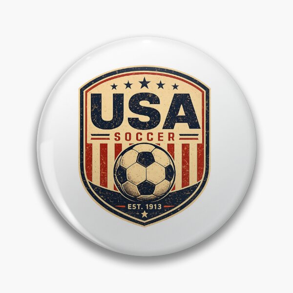 Item preview, USA Soccer Retro Classic T-Shirt designed and sold by goodVibeLab.